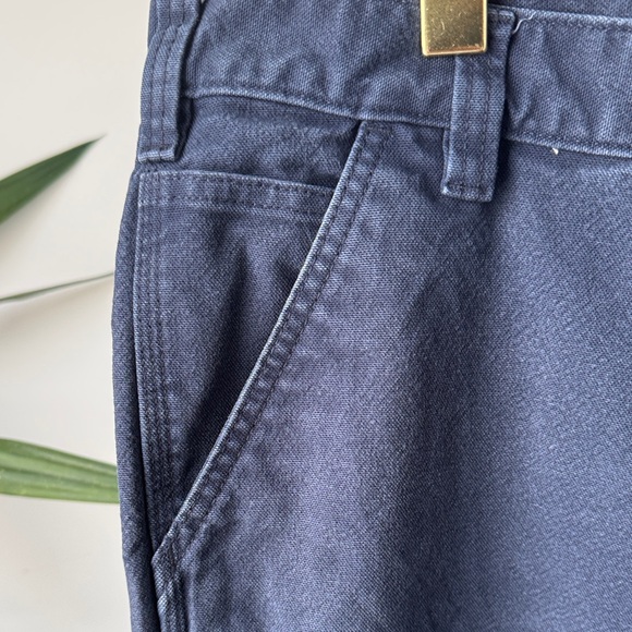 CARHARTT Navy Cargo Pants | Rugged Flex Duck Utility | 35/32 - Picture 4 of 11